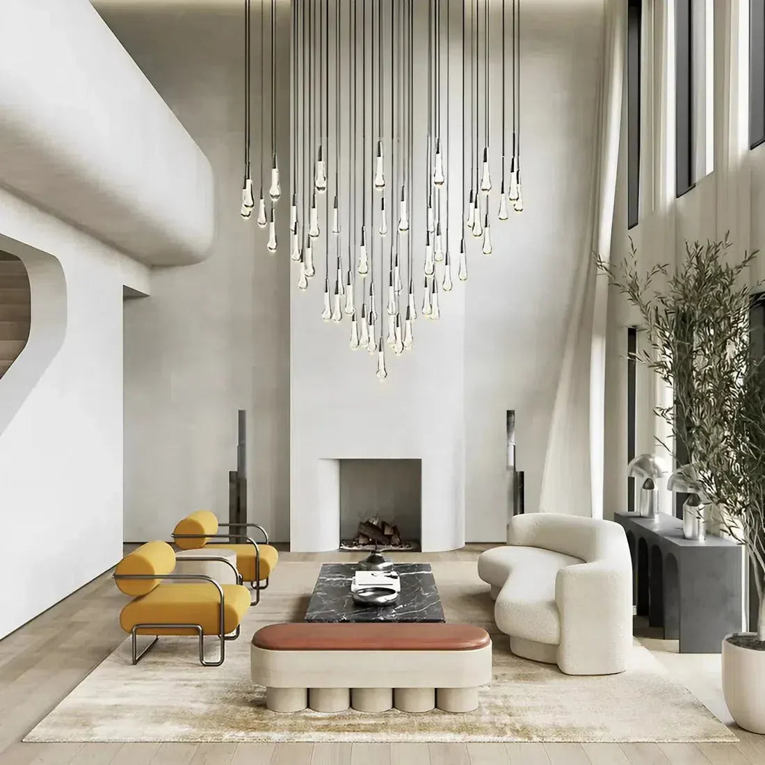 Soltaire Round Chandelier 17" 24" 36“ 58“