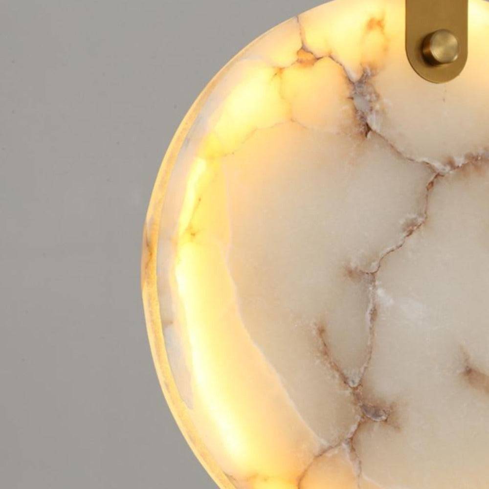 Aria Moon Shade Lorry Natural Marble Pendant Light