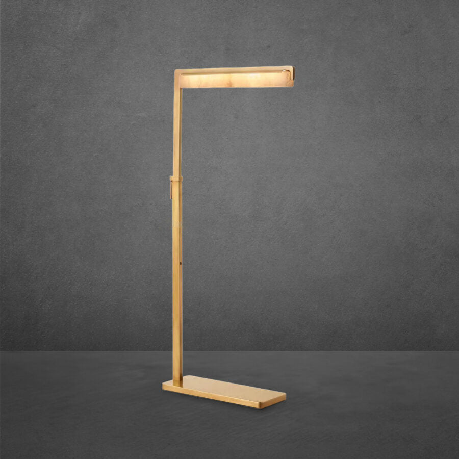 Audubon Alabaster Task Floor Lamp