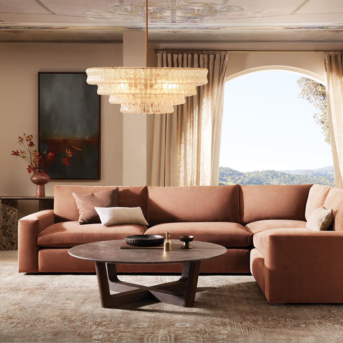 Ghiaccio Round Chandelier 24'' 36''48'' 60''