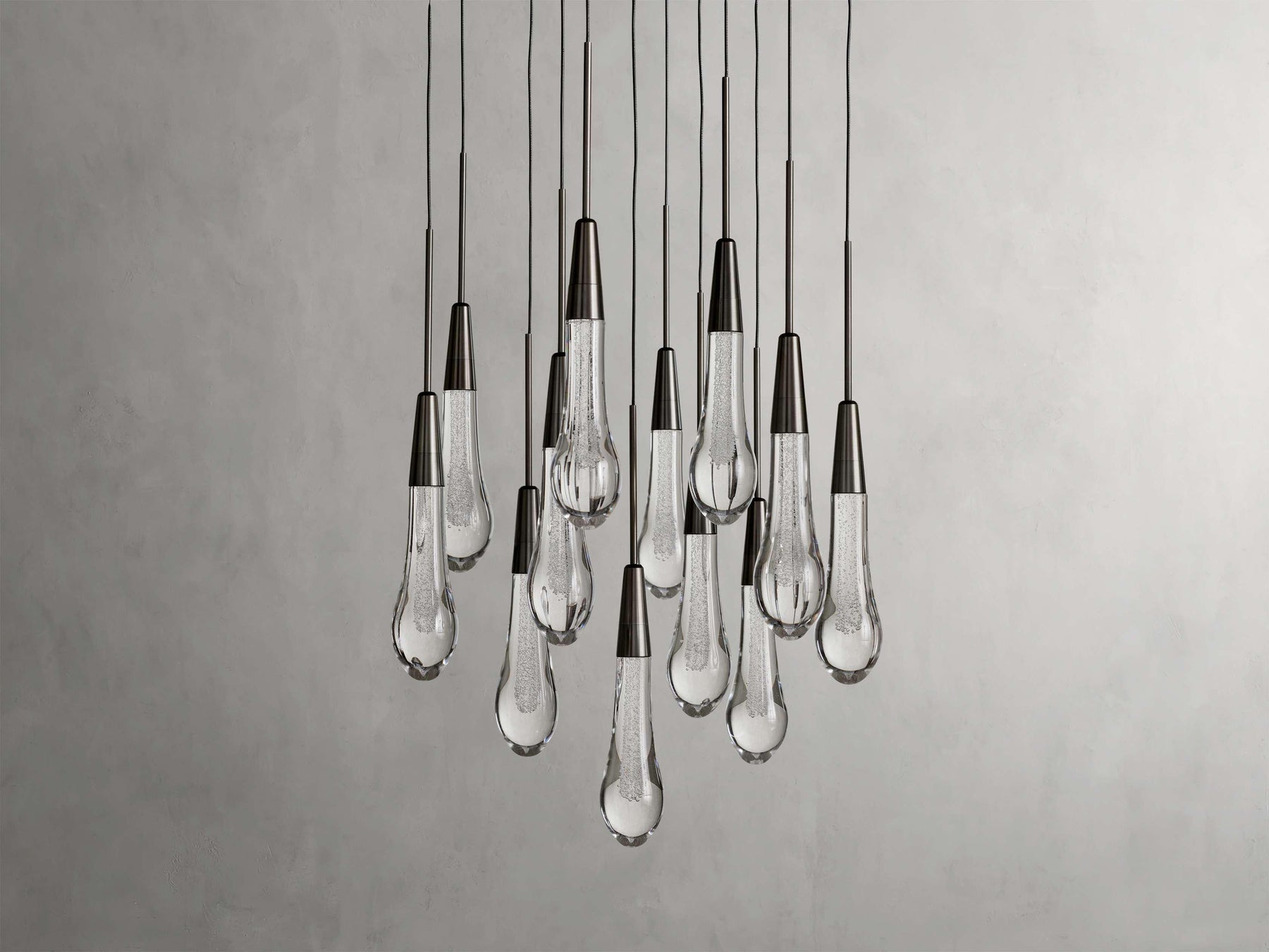 Soltaire Round Chandelier 17" 24" 36“ 58“