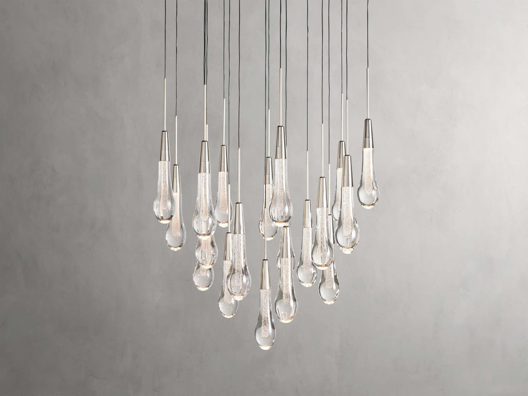 Soltaire Round Chandelier 17" 24" 36“ 58“