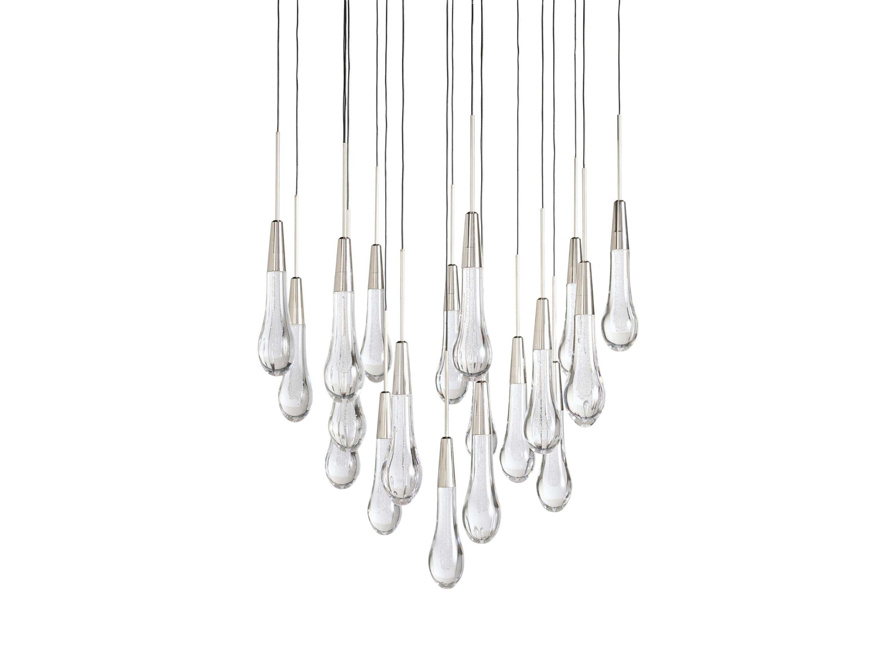 Soltaire Round Chandelier 17" 24" 36“ 58“