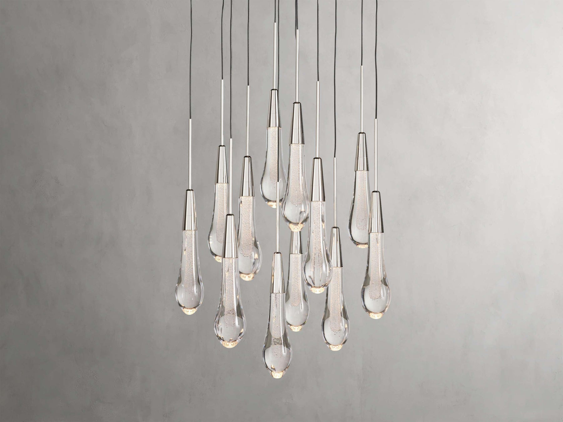 Soltaire Round Chandelier 17" 24" 36“ 58“