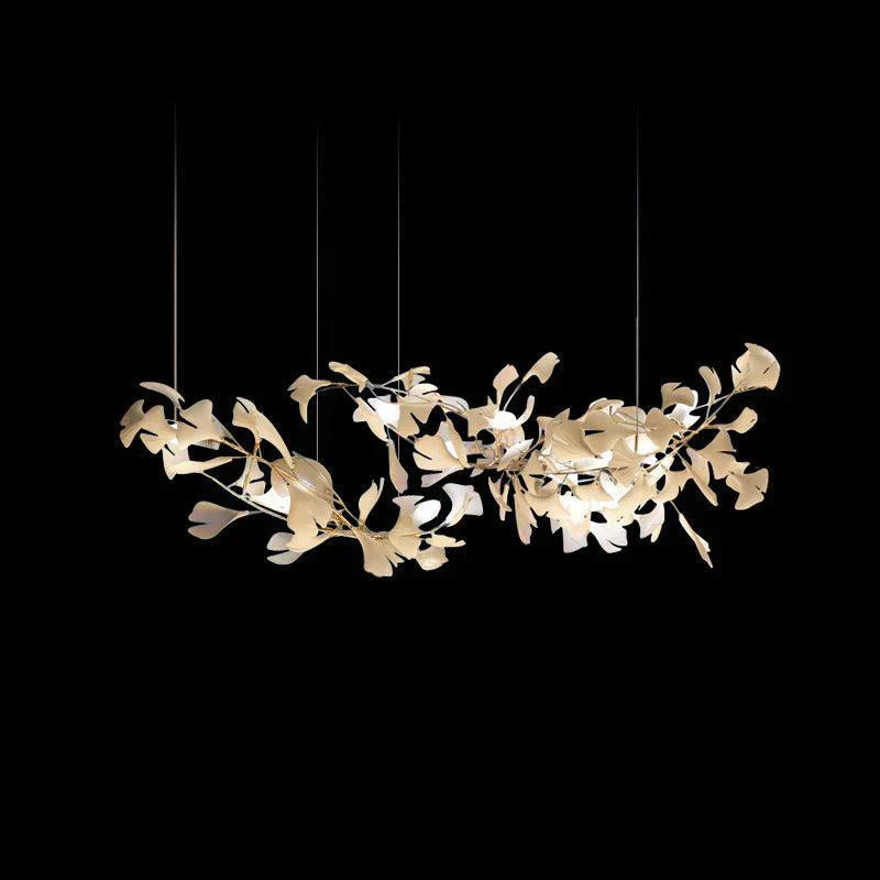 Aria Gingko Porcelain Chandelier, Modern Branch Chandelier