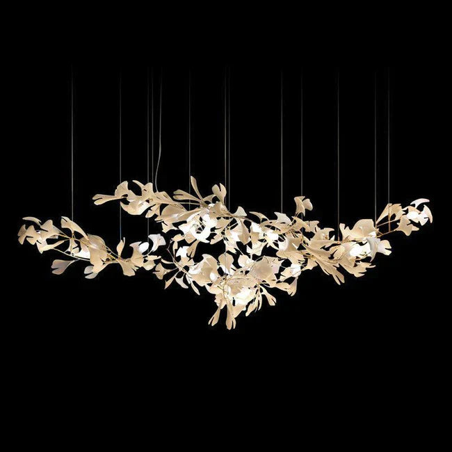 Aria Gingko Porcelain Chandelier, Modern Branch Chandelier