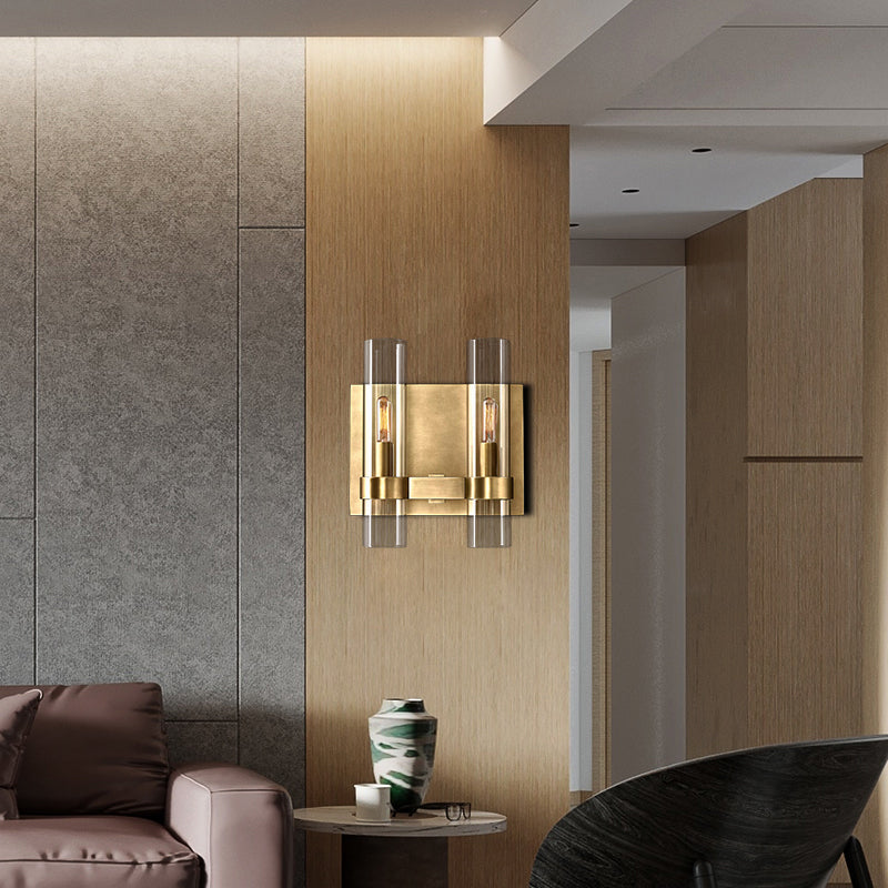 Nova Glass 2-Head Wall Sconce