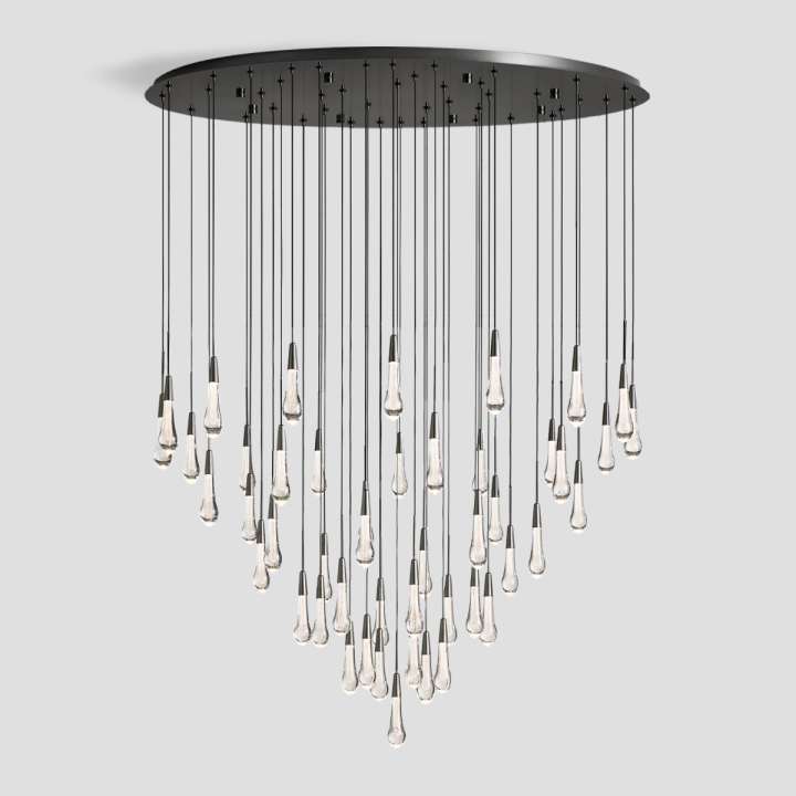 Soltaire Round Chandelier 17" 24" 36“ 58“