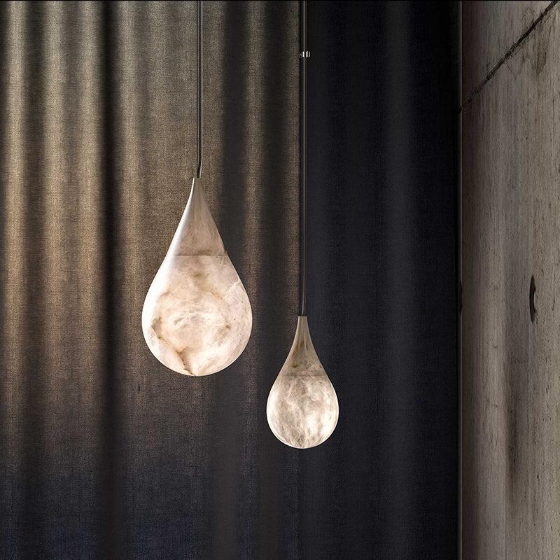 Aria Alabaster Teardrop Pendant