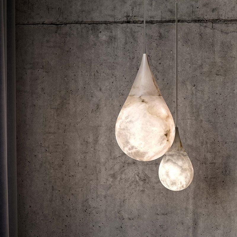 Aria Alabaster Teardrop Pendant