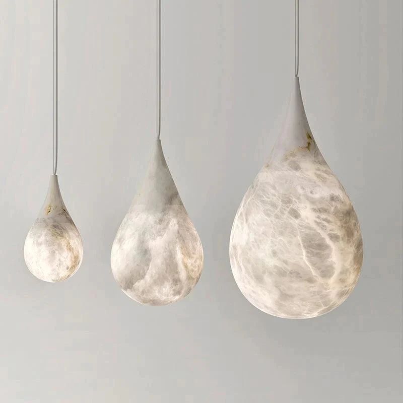 Aria Alabaster Teardrop Pendant