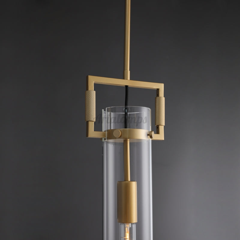 Funda Glass Cylindrical Pendant Light