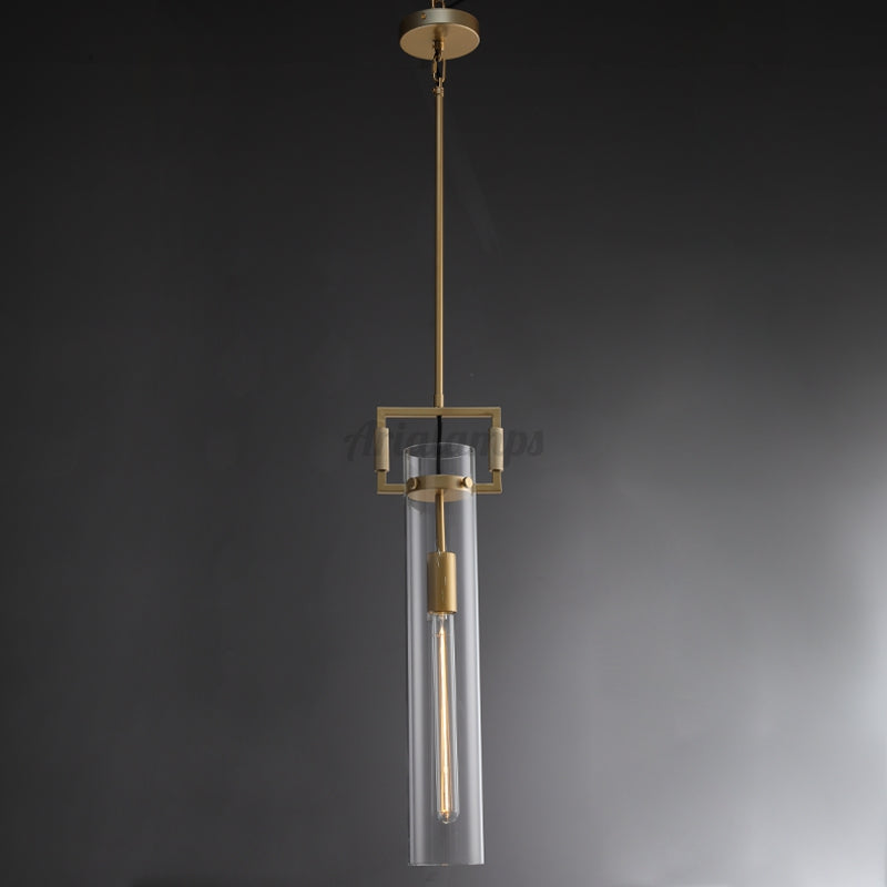 Funda Glass Cylindrical Pendant Light