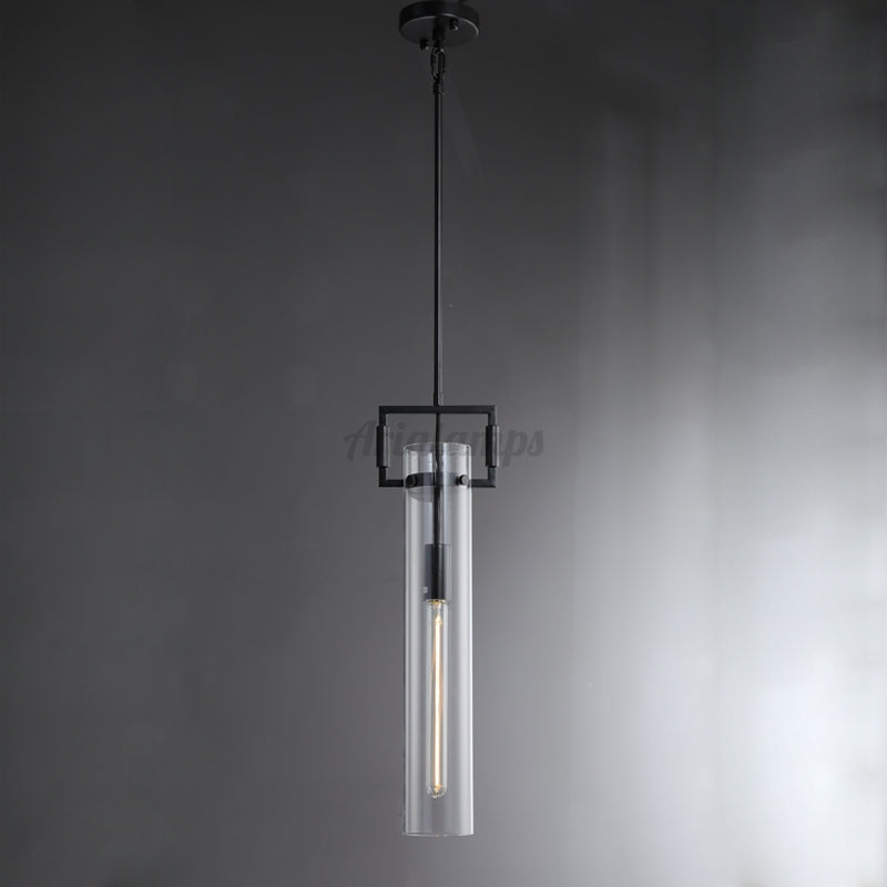 Funda Glass Cylindrical Pendant Light