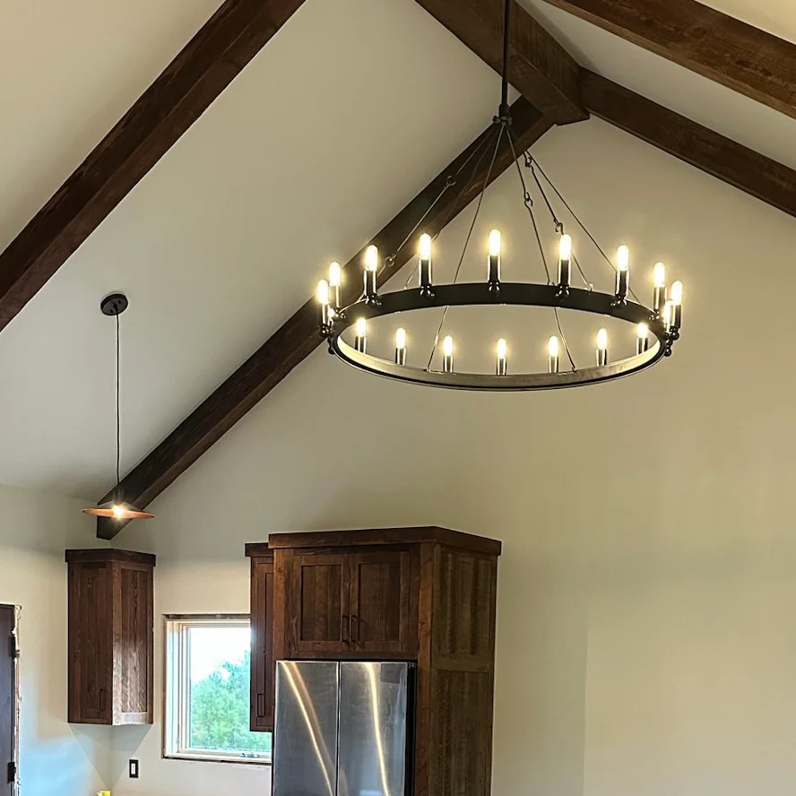 Dania Series Luxury Vintage Filament Round Chandelier, Classic Chandelier Lighting Fixture