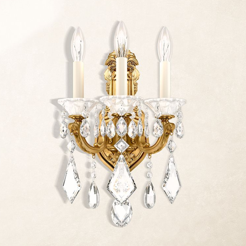 Aria 5071 La Scala 3-lt 17" Tall Wall Sconce