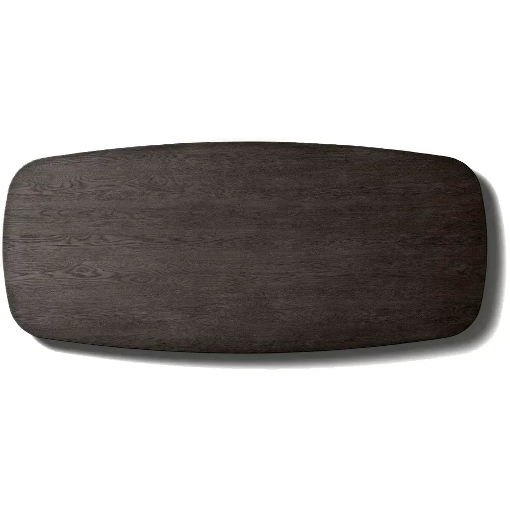 Mulho Pedestal Rectangular Wood Dining Table