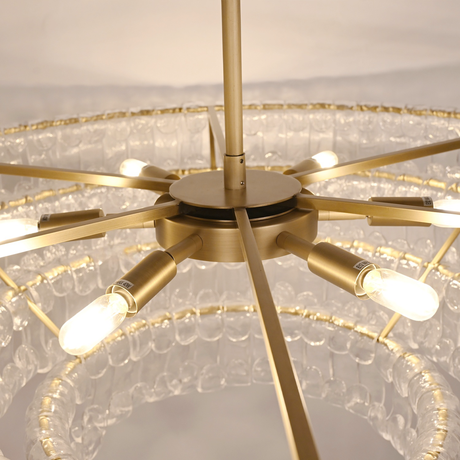 Ghiaccio Round Chandelier 24'' 36''48'' 60''