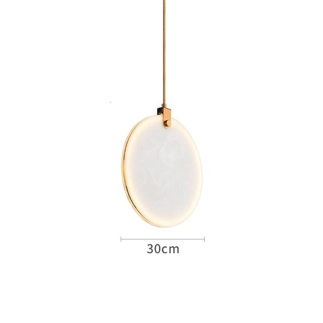 Aria Moon Shade Lorry Natural Marble Pendant Light