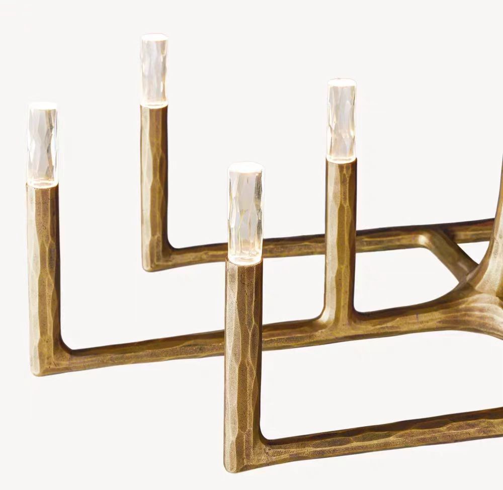 Thod Forged Linear Chandelier 54" 72" 96" & Pendant