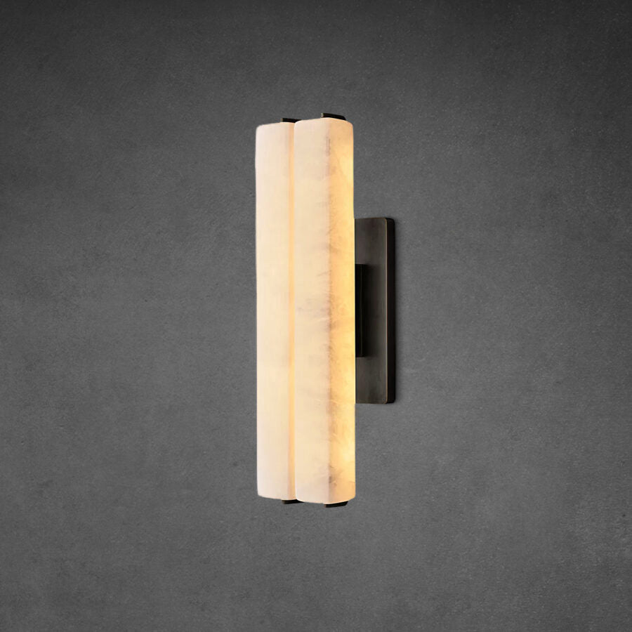 Auduban Alabaster Double Sconce