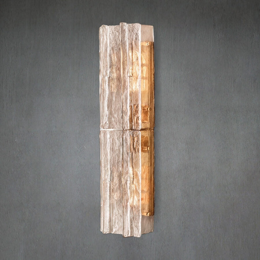 Lattic Smoke Glass Sconce