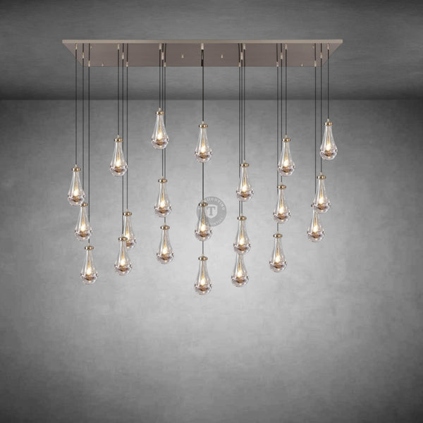 Raindrop Rectangular Chandelier