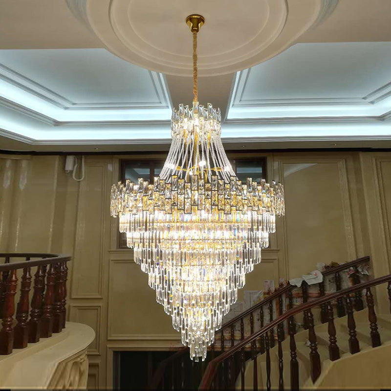 Aria Massive Tiered Crystal Chandelier