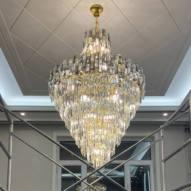 Aria Massive Tiered Crystal Chandelier