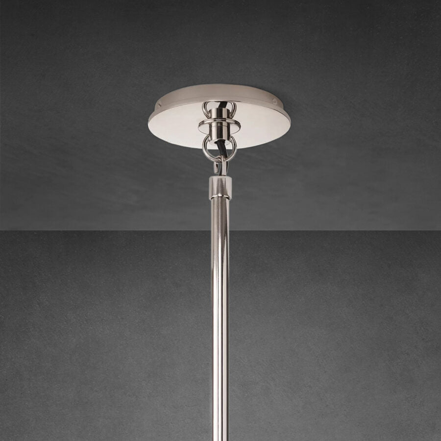 Bistro Globe Milk Glass Chandelier 42″