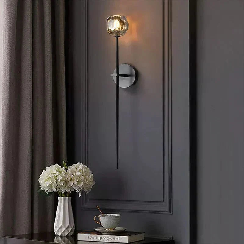 Bille De Crystal Glass Grand Wall Sconce