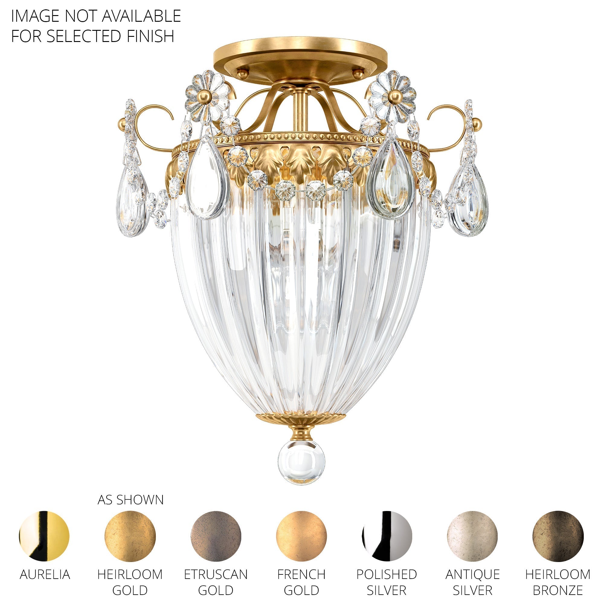 Bagate 3-Light Close-to-Ceiling