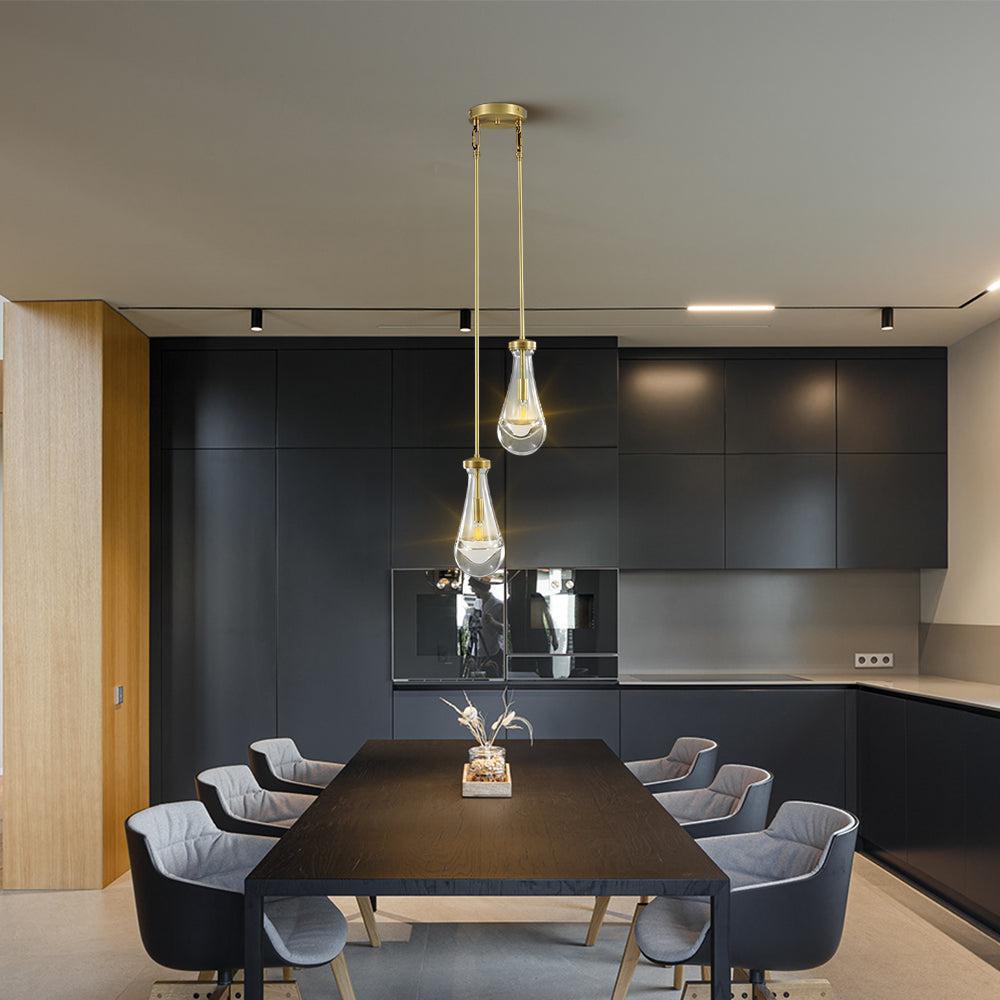 Raindrop Round Chandelier 2-Light 5''