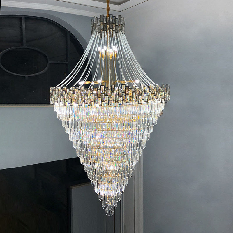 Aria Massive Tiered Crystal Chandelier