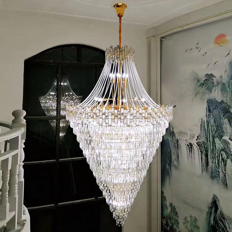 Aria Massive Tiered Crystal Chandelier