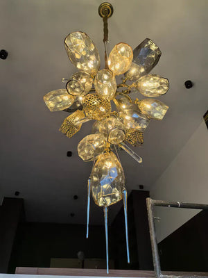 Modern Wine Glass Shape Chandelier Italian Light Luxury Light Fixture for Dining Room/Living Room