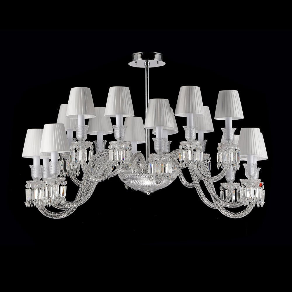 16 Lights Oval Lighting with Lampshades - Arialamps