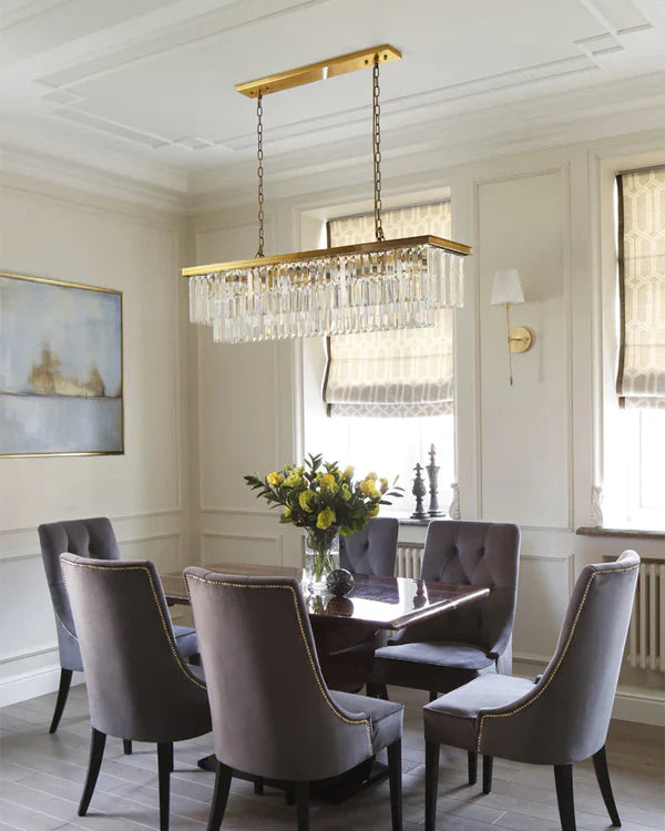 1920s Odaon Art Deco Rectangular Chandelier 40"49"59"72"