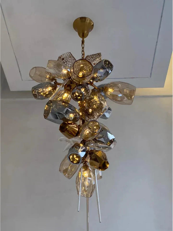 Modern Wine Glass Shape Chandelier Italian Light Luxury Light Fixture for Dining Room/Living Room