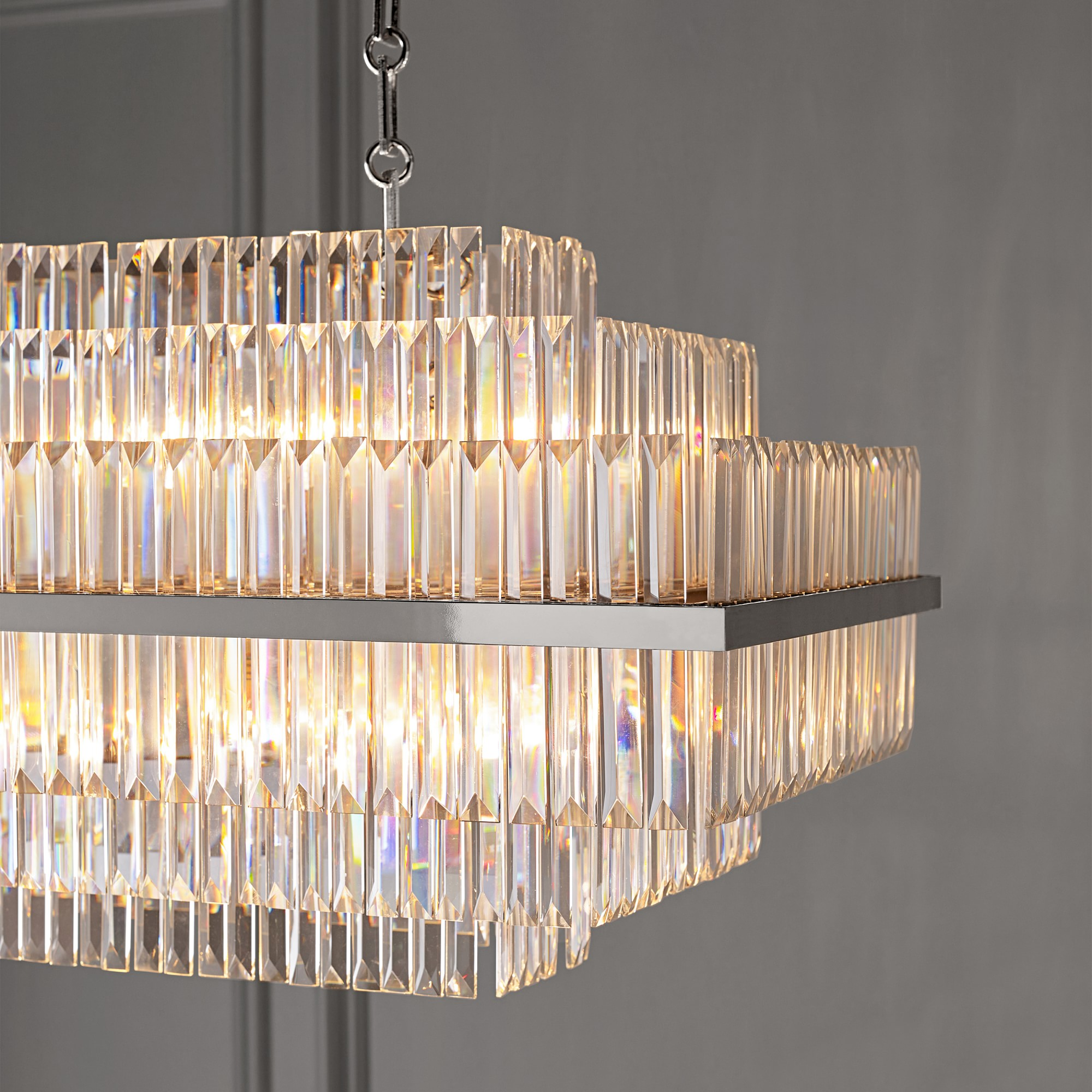 Vienna Linear Crystal Chandelier