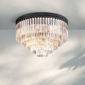 1920s Odaon Flushmount 20‘’-Flushmount 32''-Matte Black-