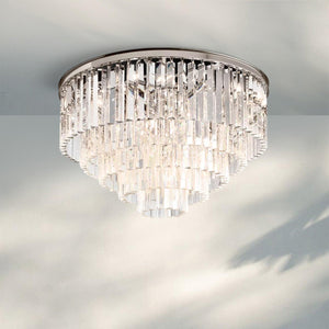 1920s Odaon Flushmount 20‘’-Flushmount 32''-Polished Nickel-