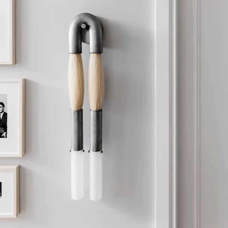 Double Head Antonia Horsehair Sconce