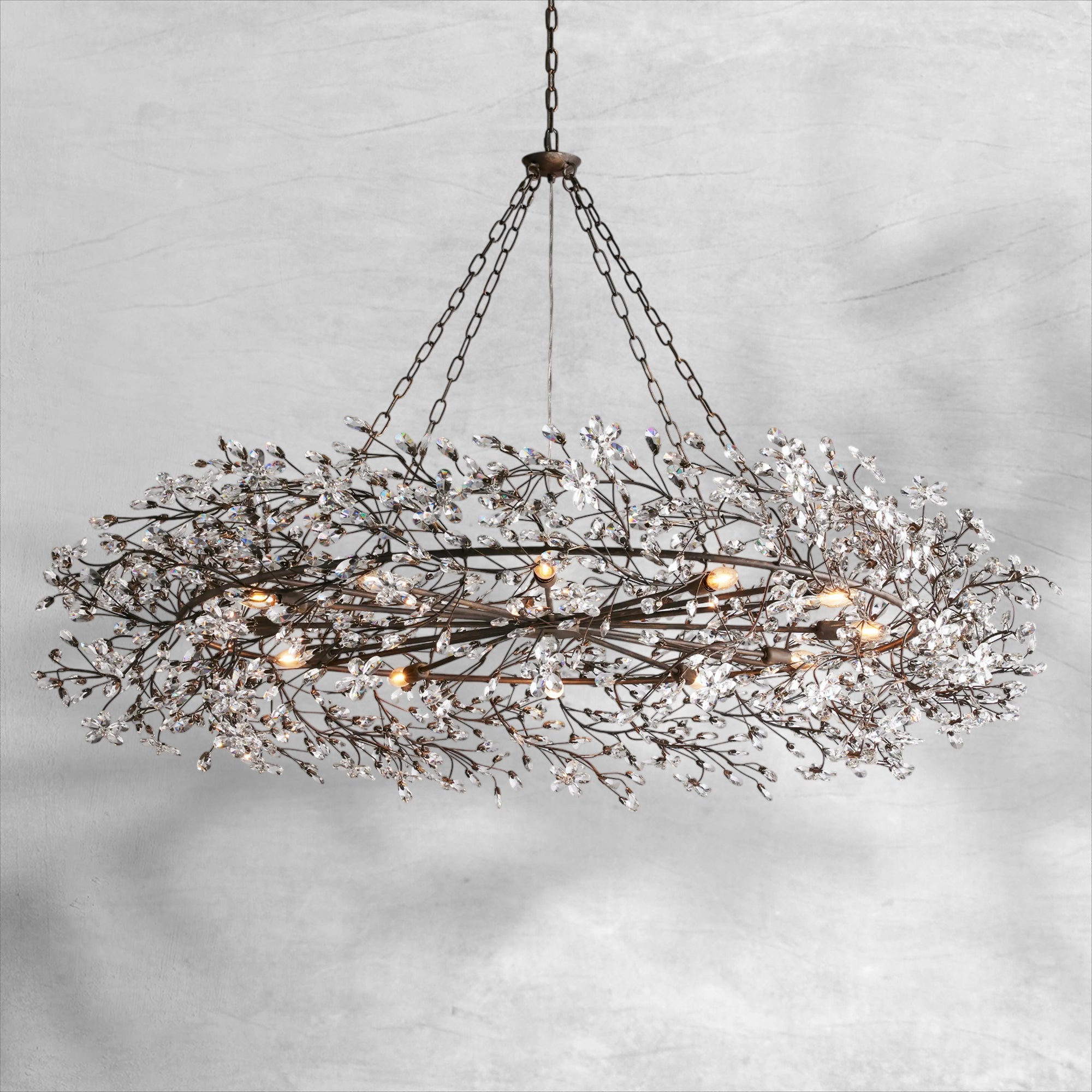 Fiore Crown Chandelier 39" 48" 60"