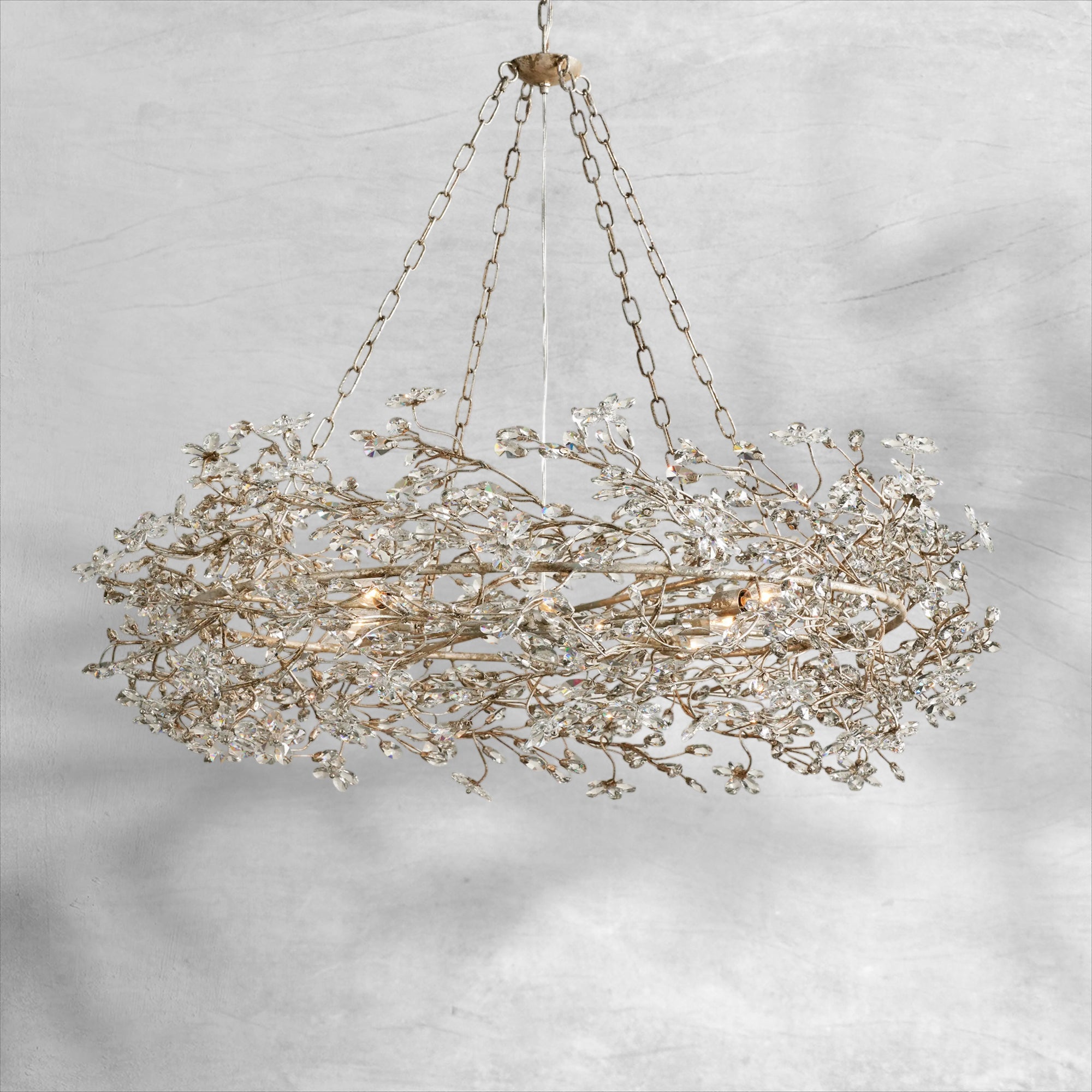Fiore Crown Chandelier 39" 48" 60"