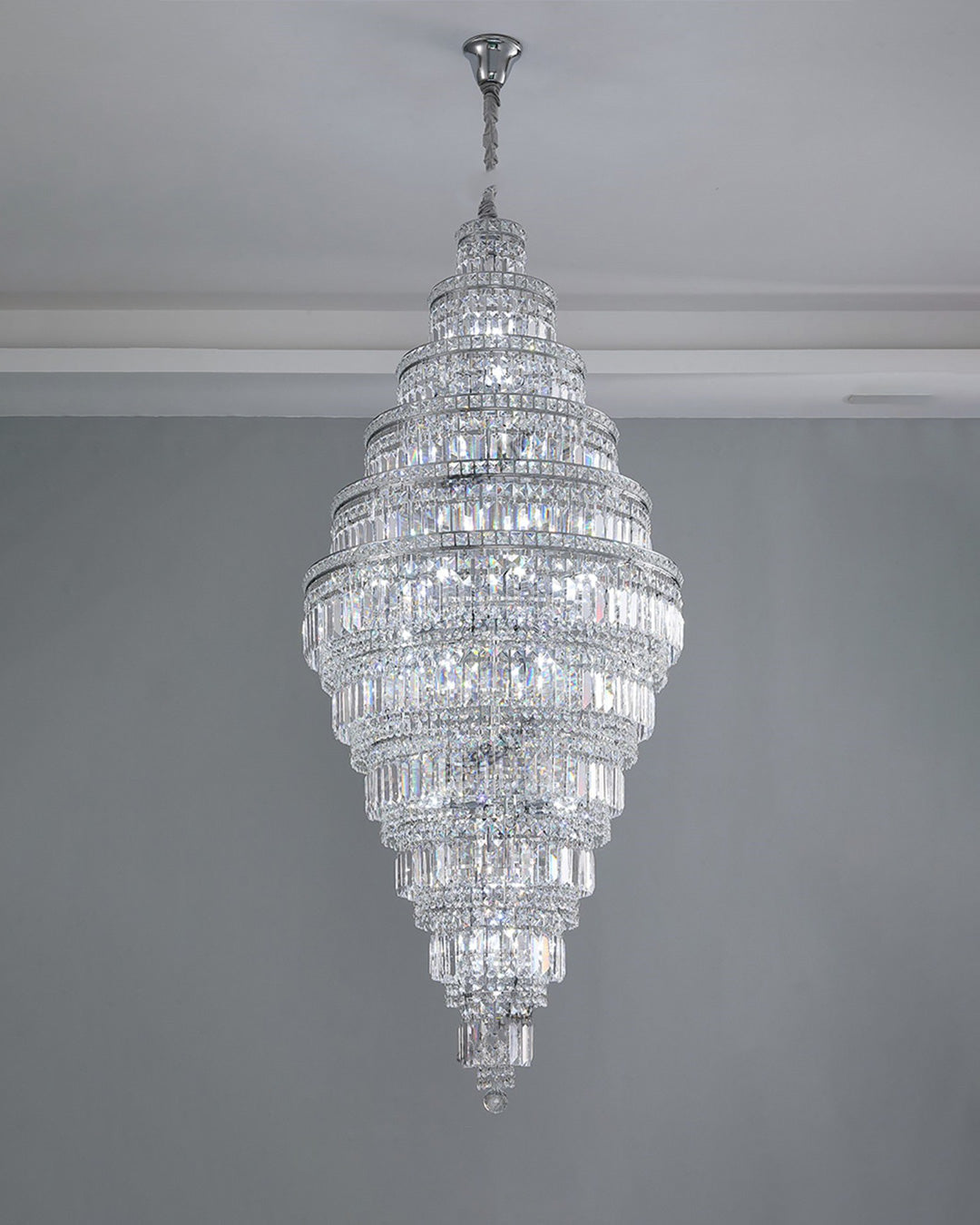 Aria Large Tiered Crystal Chandelier