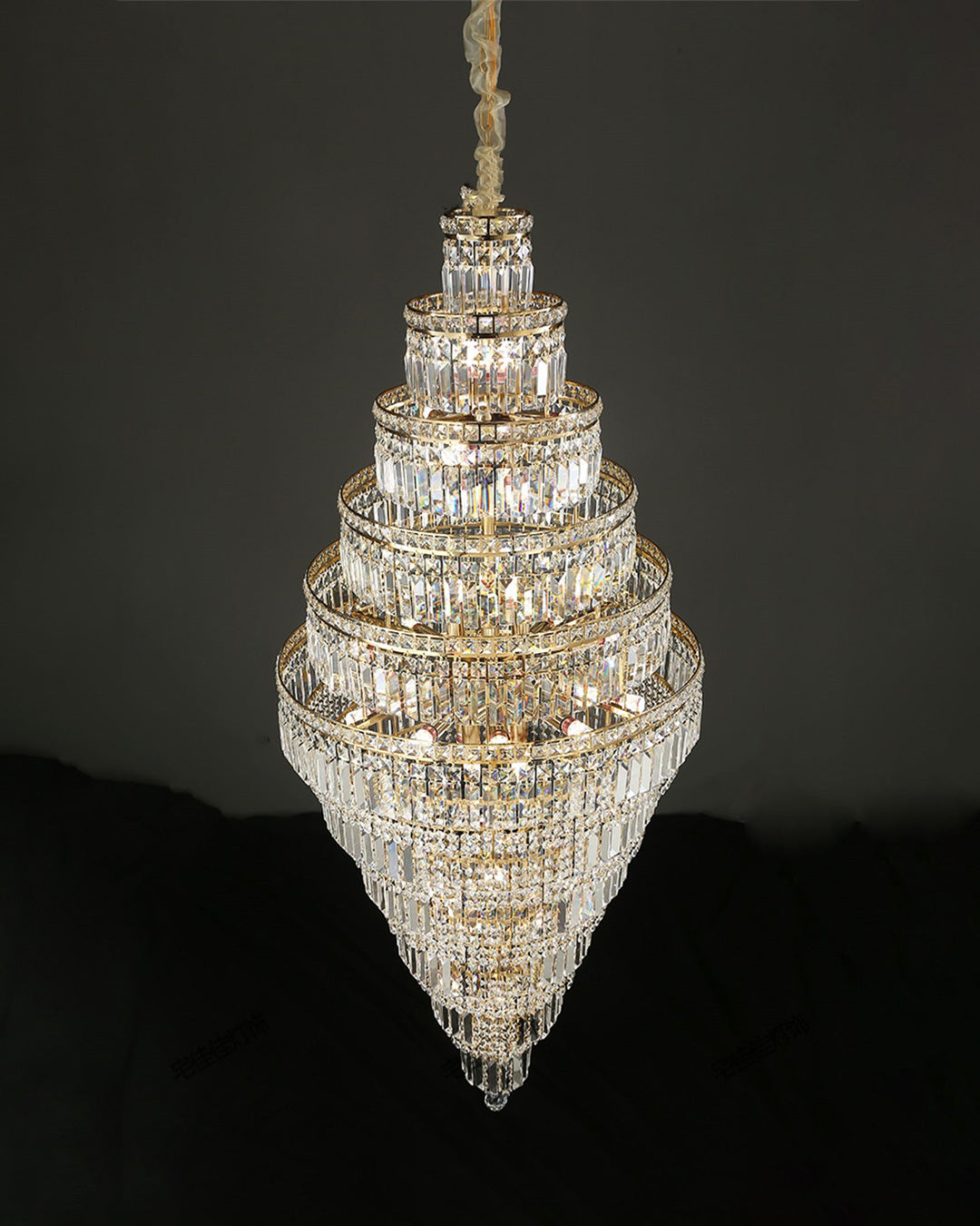 Aria Large Tiered Crystal Chandelier
