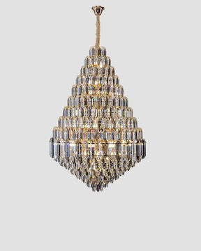 Aria Tiered taper Crystal Foyer Chandelier