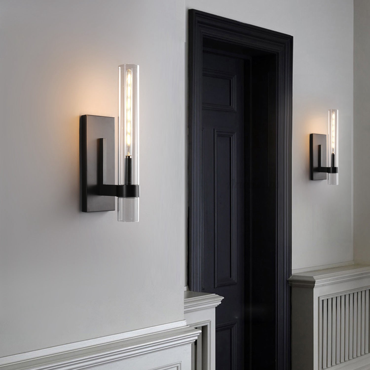 Aria Rachel Modern Glass Wall Sconce