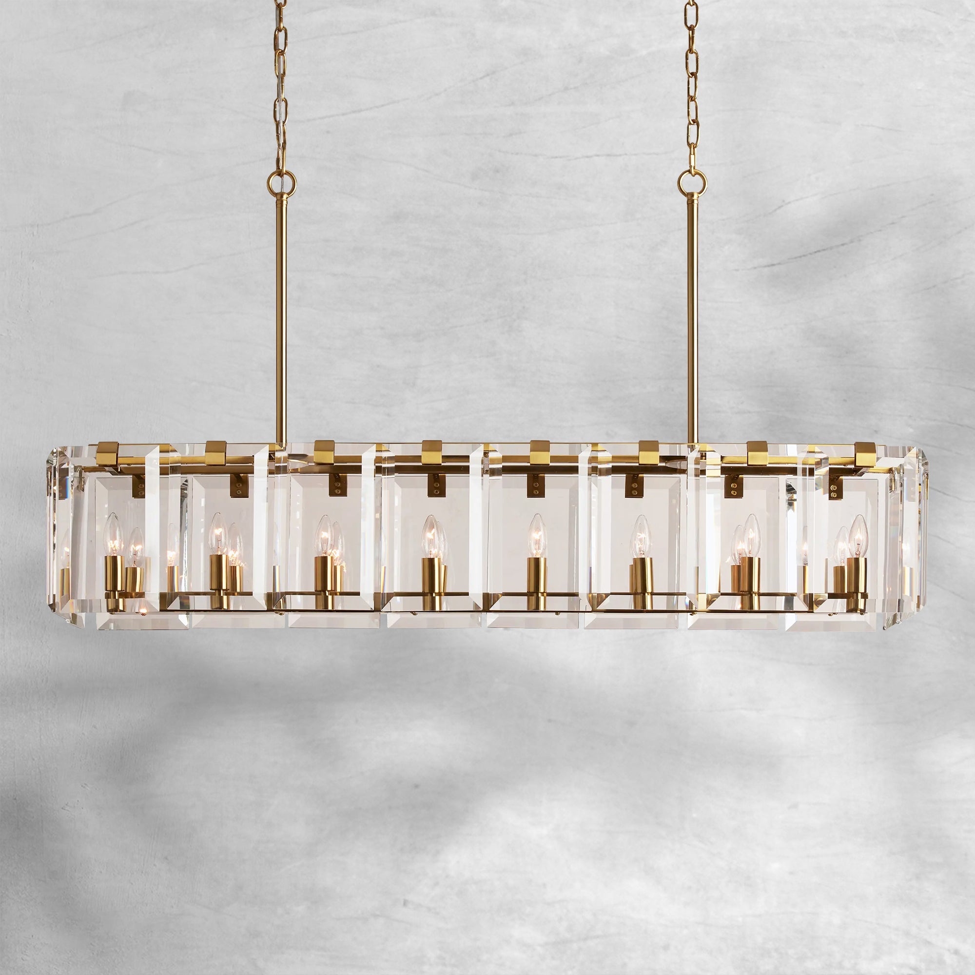 Amaya Rectangular Chandelier 12/16 Light